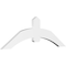 Ekena Millwork Archdale Architectural Grade PVC Gable Bracket, 60"W x 20"H x 2"D x 6"F, 8/12 Pitch GBP060X20X0206ARC00 - alternate 1
